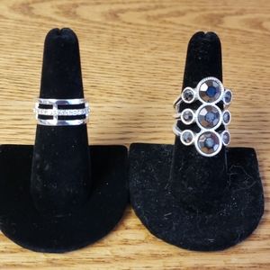 Avon Silver rings, set of 2